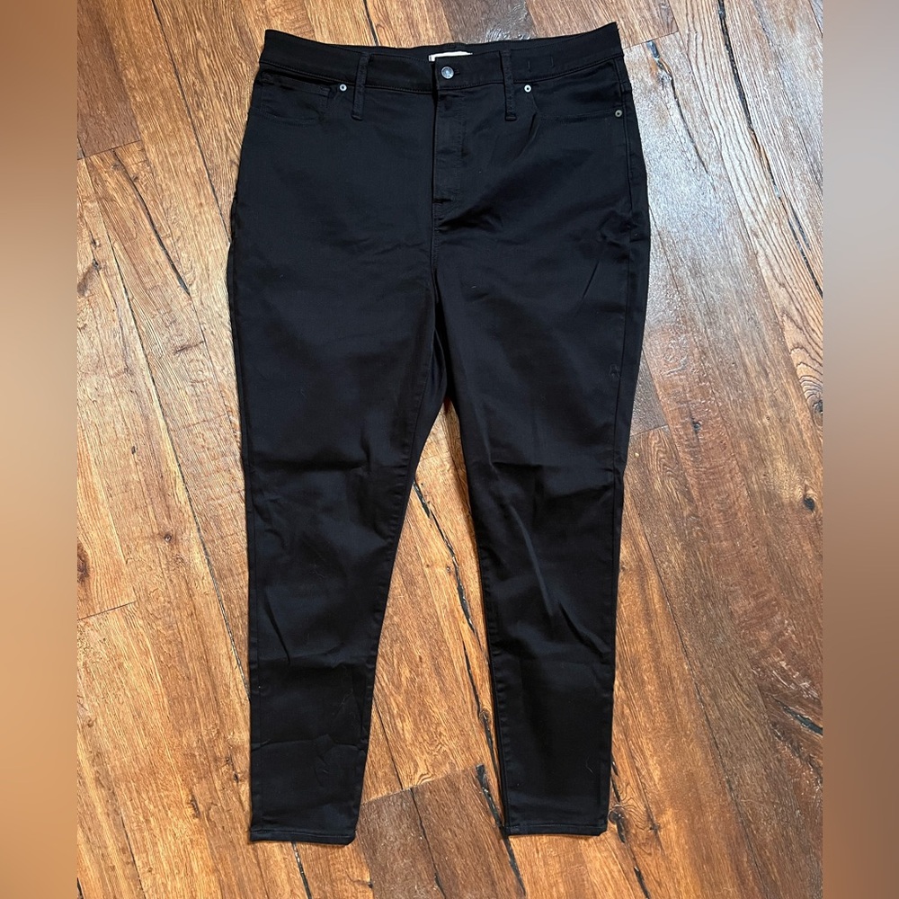 Madewell curve high rise skinny jeans black size 35